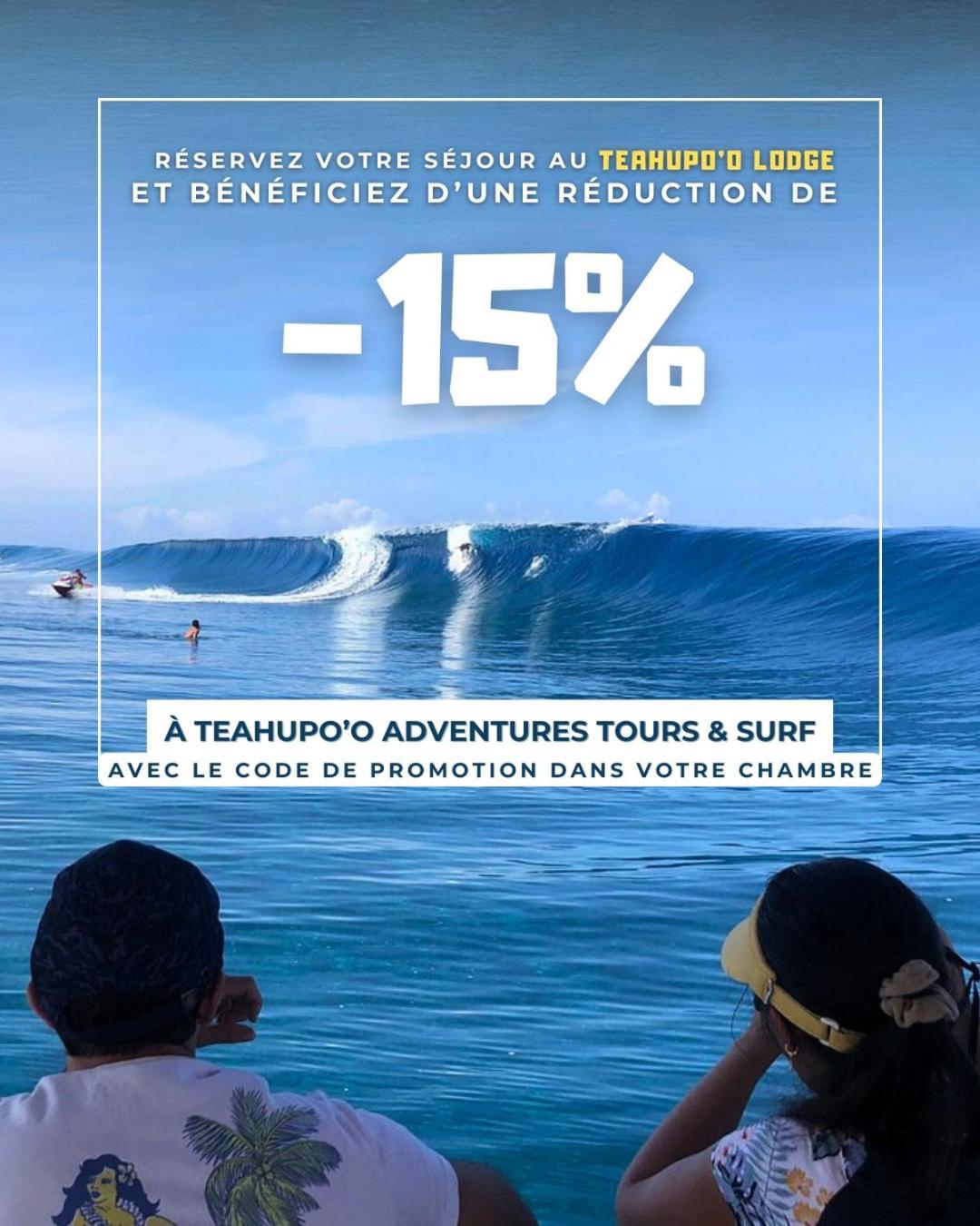 Teahupo'O Lodge, Fare Raepu'U, L'Aventure Du Bout De L'Ile En Famille Ou Entre Amis Teahupoo Eksteriør billede